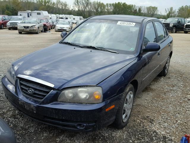 KMHDN46D54U808441 - 2004 HYUNDAI ELANTRA GL BLUE photo 2