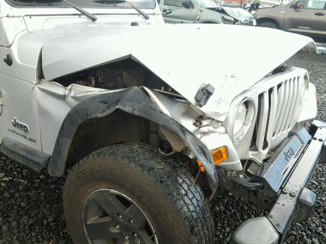 1J4FA29S25P320341 - 2005 JEEP WRANGLER / GRAY photo 9