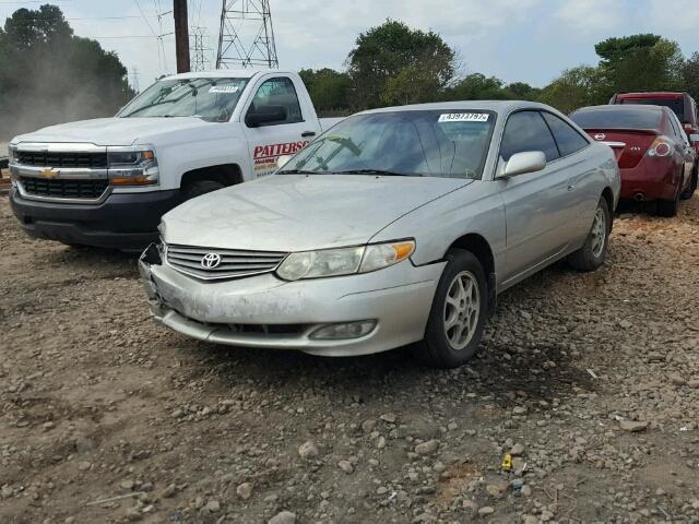 2T1CE22P63C021448 - 2003 TOYOTA CAMRY SOLA SILVER photo 2