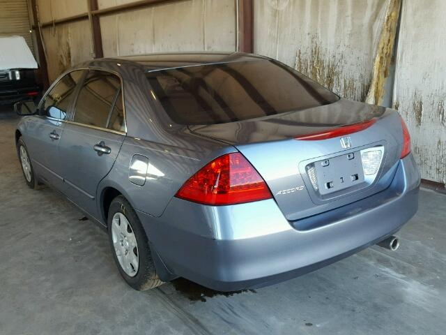 1HGCM56417A010017 - 2007 HONDA ACCORD BLUE photo 3