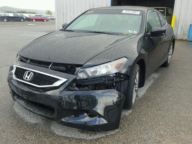 1HGCS12839A022275 - 2009 HONDA ACCORD EXL BLACK photo 2