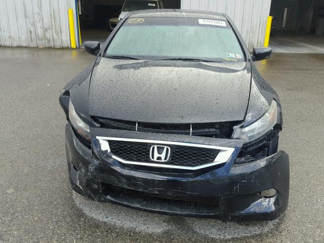 1HGCS12839A022275 - 2009 HONDA ACCORD EXL BLACK photo 9