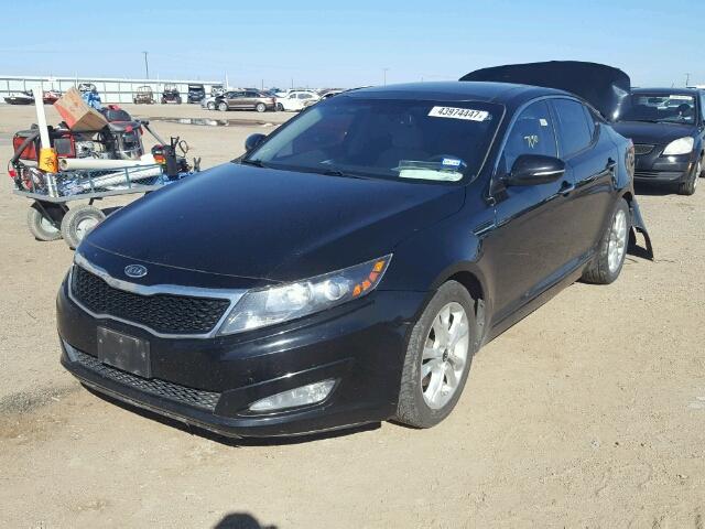 KNAGN4A71B5176836 - 2011 KIA OPTIMA EX BLACK photo 2