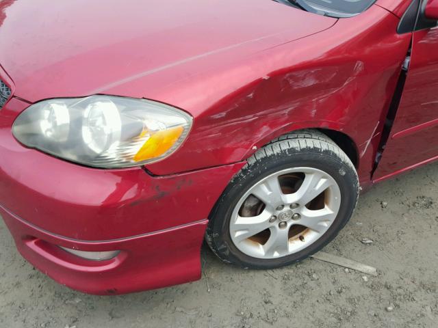 2T1BY30E36C550516 - 2006 TOYOTA COROLLA XR 红色 照片 9
