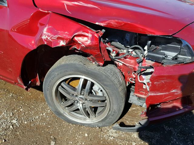 1G11C5SA5DF355112 - 2013 CHEVROLET MALIBU წითელი ფოტო 9