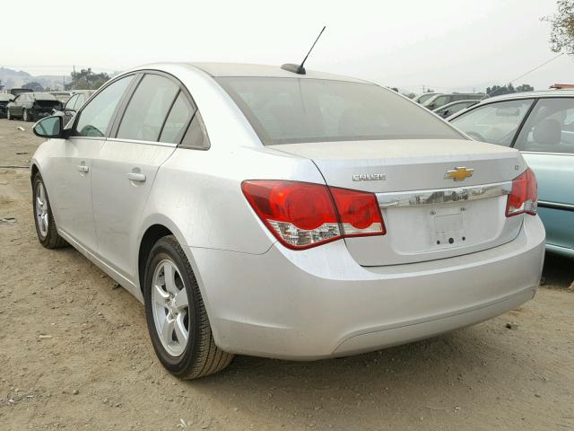 1G1PC5SB1F7101283 - 2015 CHEVROLET CRUZE LT SILVER photo 3