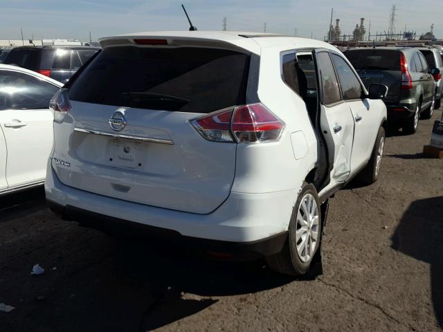 5N1AT2ML2FC793249 - 2015 NISSAN ROGUE S WHITE photo 4