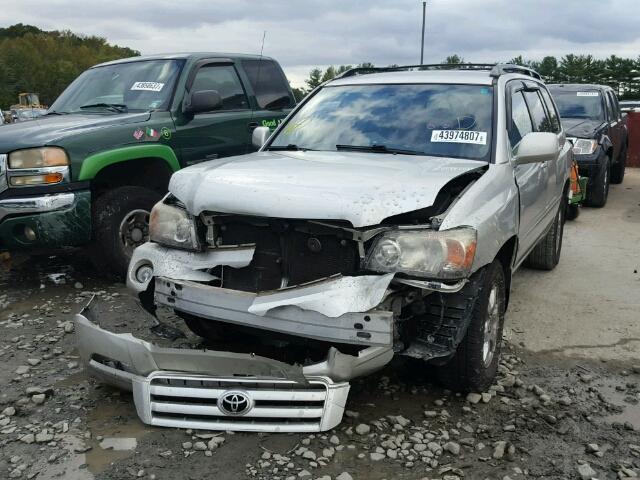 JTEHP21A860184657 - 2006 TOYOTA HIGHLANDER SILVER photo 2