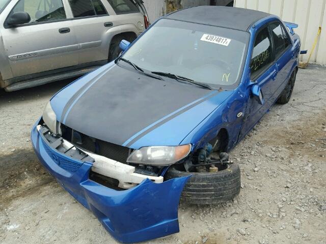 JM1BJ227110436482 - 2001 MAZDA PROTEGE MP BLUE photo 2