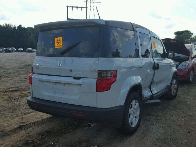 5J6YH1H78AL003970 - 2010 HONDA ELEMENT EX WHITE photo 4