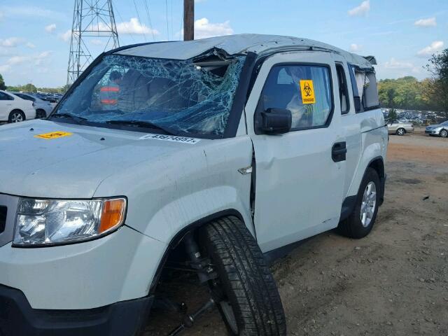 5J6YH1H78AL003970 - 2010 HONDA ELEMENT EX WHITE photo 9