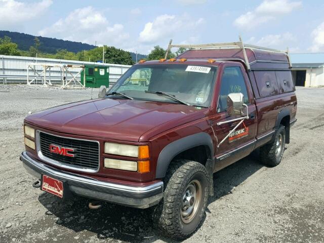 1GTHK34R2XR517068 - 1999 GMC SIERRA K35 BURGUNDY photo 2