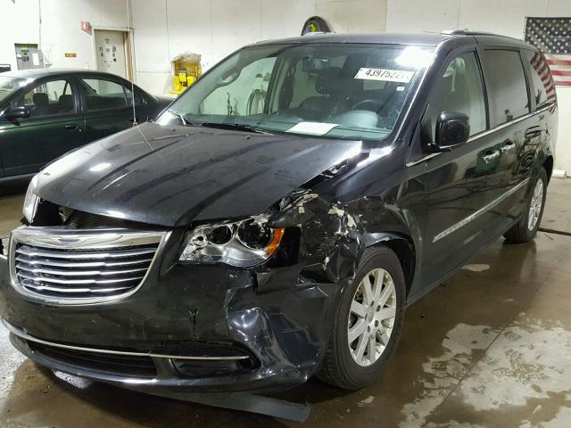 2C4RC1BG3ER364375 - 2014 CHRYSLER TOWN & COU BLACK photo 2