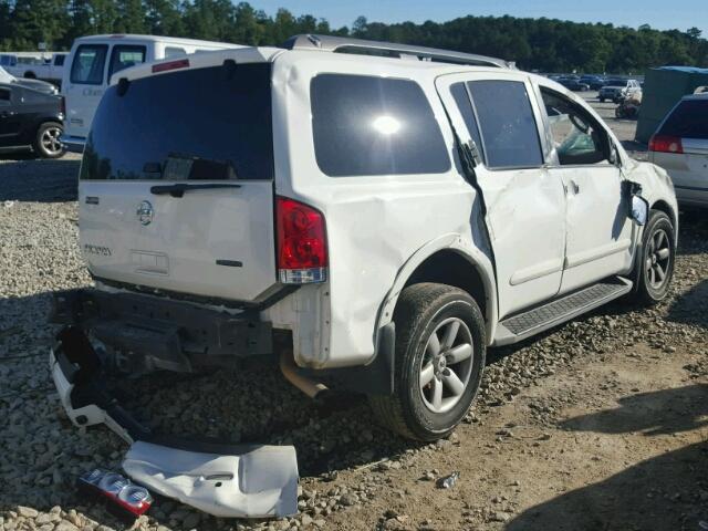 5N1BA0ND4BN611202 - 2011 NISSAN ARMADA SV WHITE photo 4