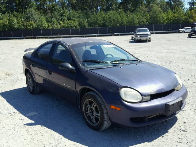 1B3ES46C3YD776394 - 2000 DODGE NEON BASE BLUE photo 1