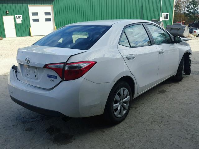 2T1BURHE7GC508743 - 2016 TOYOTA COROLLA L WHITE photo 4