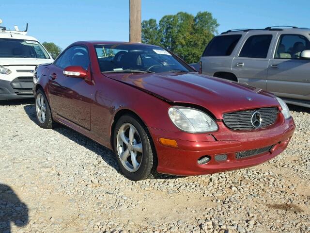 WDBKK65F51F177370 - 2001 MERCEDES-BENZ SLK 320 RED photo 1