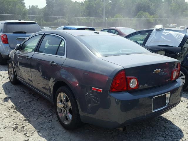 1G1ZH57B594261840 - 2009 CHEVROLET MALIBU 1LT ნაცრისფერი ფოტო 3
