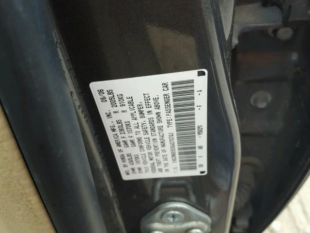 1HGCM66506A070741 - 2006 HONDA ACCORD GRAY photo 10