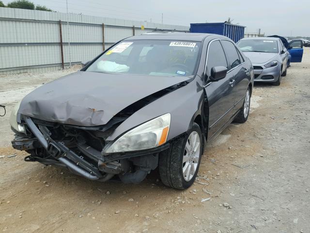 1HGCM66506A070741 - 2006 HONDA ACCORD GRAY photo 2