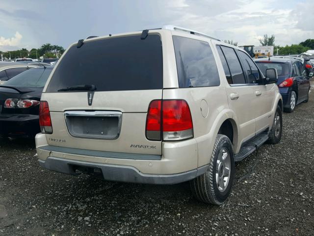 5LMEU68H25ZJ35211 - 2005 LINCOLN AVIATOR BEIGE photo 4