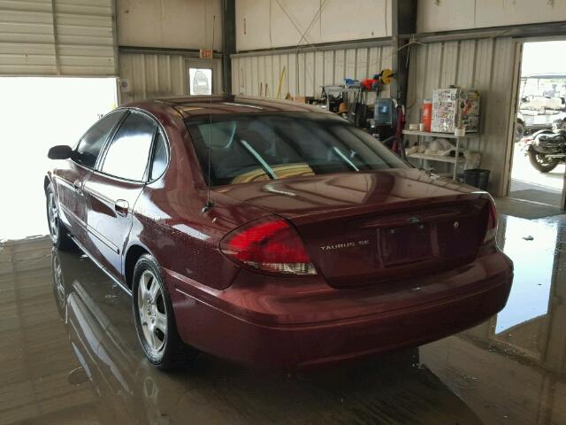 1FAFP53U75A231101 - 2005 FORD TAURUS MAROON photo 3