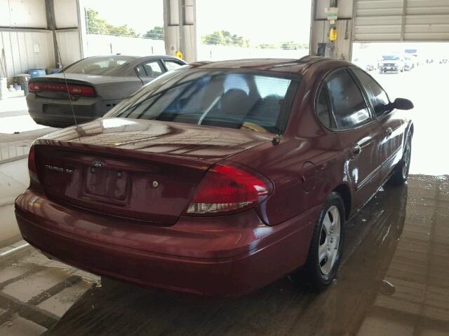 1FAFP53U75A231101 - 2005 FORD TAURUS MAROON photo 4