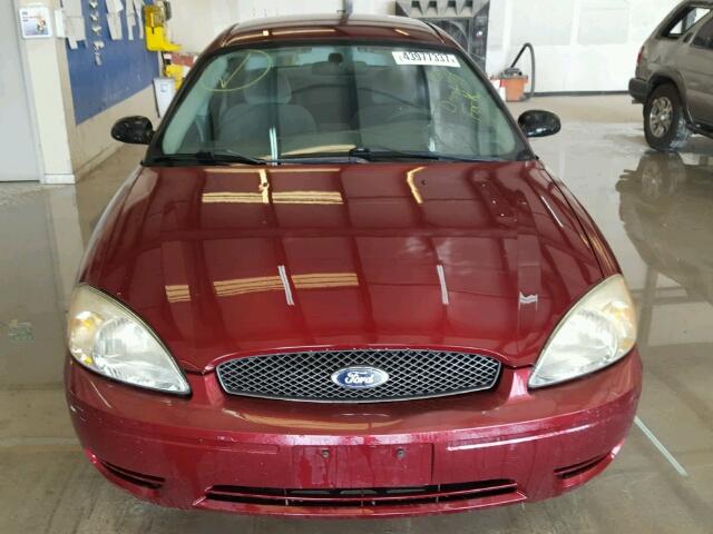 1FAFP53U75A231101 - 2005 FORD TAURUS MAROON photo 9