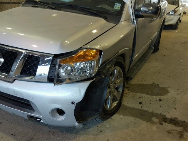 5N1BA0NF5EN610923 - 2014 NISSAN ARMADA PLA SILVER photo 9