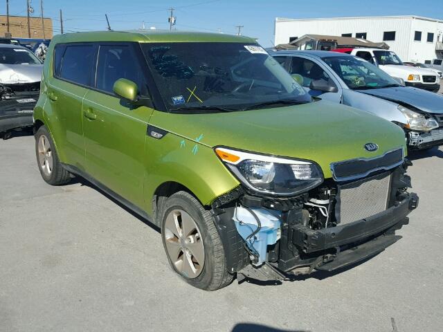 KNDJN2A22E7720187 - 2014 KIA SOUL GREEN photo 1