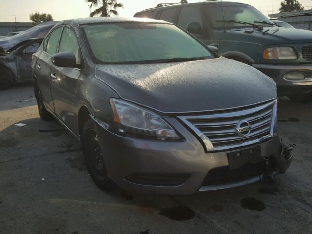 3N1AB7AP4FL666540 - 2015 NISSAN SENTRA S CHARCOAL photo 1