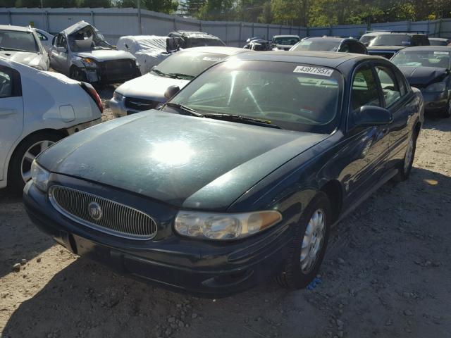 1G4HR54K9YU234302 - 2000 BUICK LESABRE LI GREEN photo 2