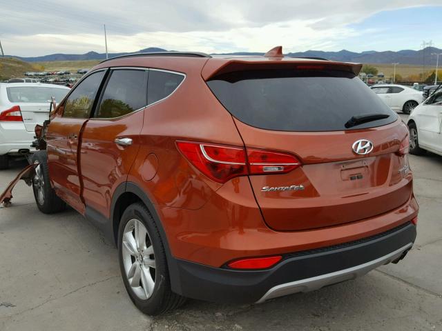 5XYZUDLA3DG090171 - 2013 HYUNDAI SANTA FE S ORANGE photo 3