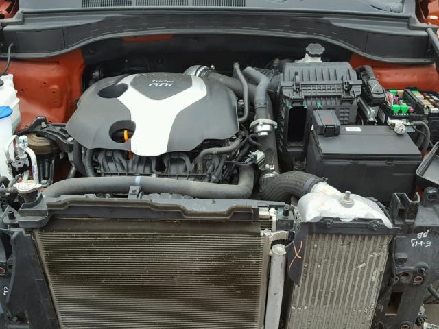 5XYZUDLA3DG090171 - 2013 HYUNDAI SANTA FE S 橙色 照片 7