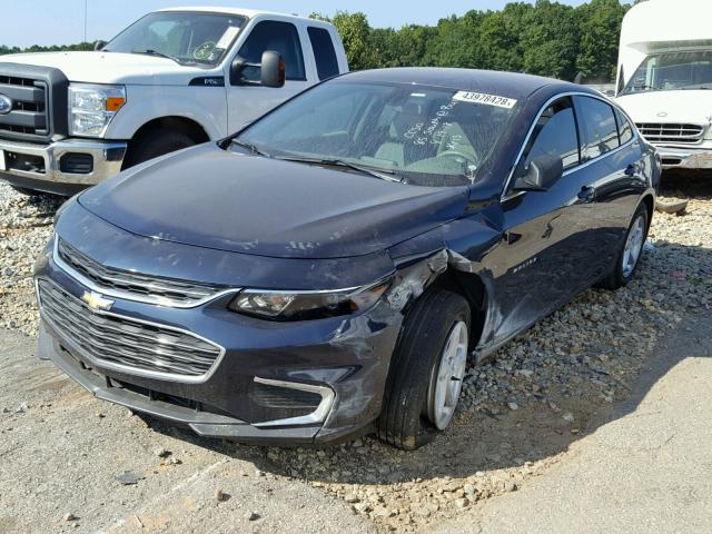 1G1ZB5STXHF265337 - 2017 CHEVROLET MALIBU LS Mavi foto 2