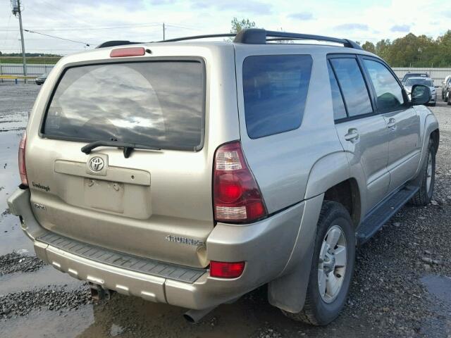 JTEZU14R048012503 - 2004 TOYOTA 4RUNNER SR TAN photo 4