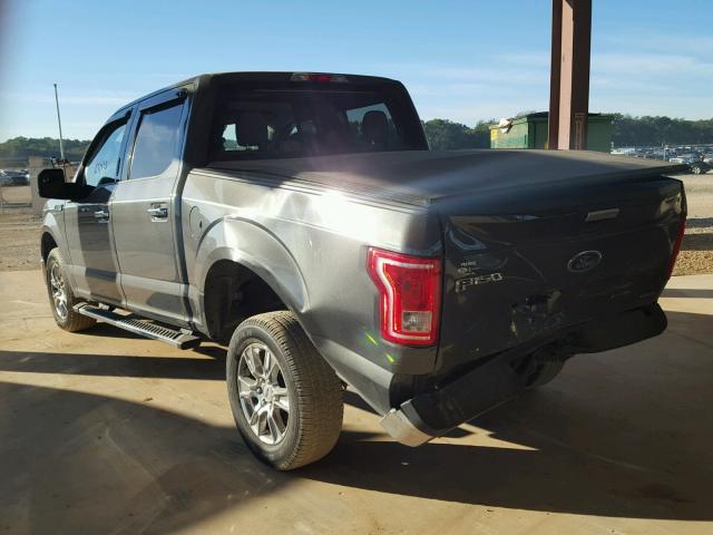 1FTEW1C88GFB81643 - 2016 FORD F150 GRAY photo 3