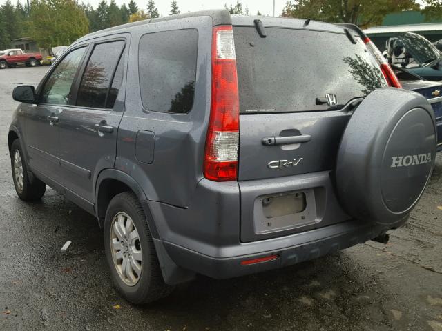 JHLRD78956C051625 - 2006 HONDA CR-V SE GRAY photo 3