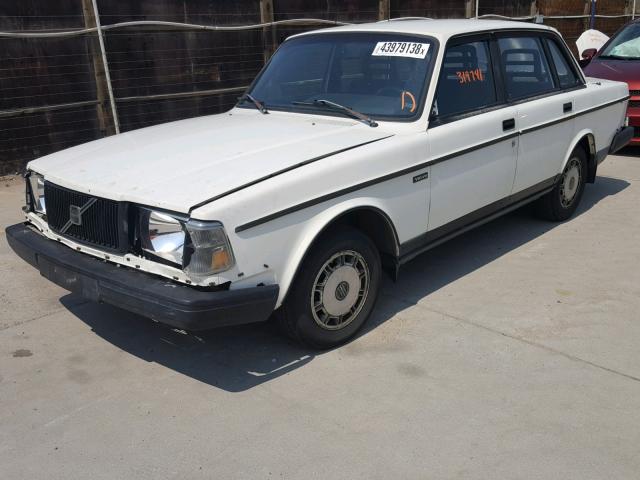 YV1AS8806N1461281 - 1992 VOLVO 240 BASE WHITE photo 2