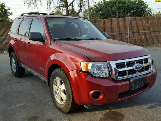 1FMCU02Z58KB66474 - 2008 FORD ESCAPE XLS RED photo 1