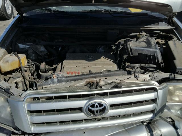 JTEGP21A860093898 - 2006 TOYOTA HIGHLANDER SILVER photo 7