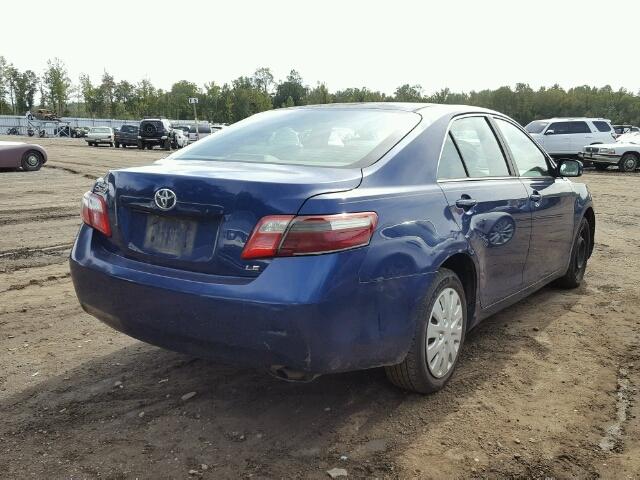 4T1BE46K67U103738 - 2007 TOYOTA CAMRY NEW BLUE photo 4