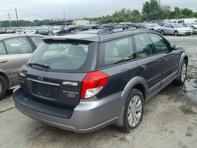 4S4BP86C984313777 - 2008 SUBARU OUTBACK 3. GRAY photo 4