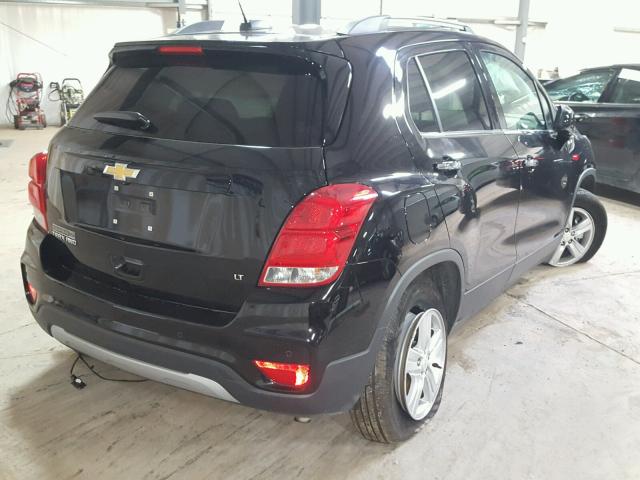 3GNCJPSB7HL225460 - 2017 CHEVROLET TRAX BLACK photo 4