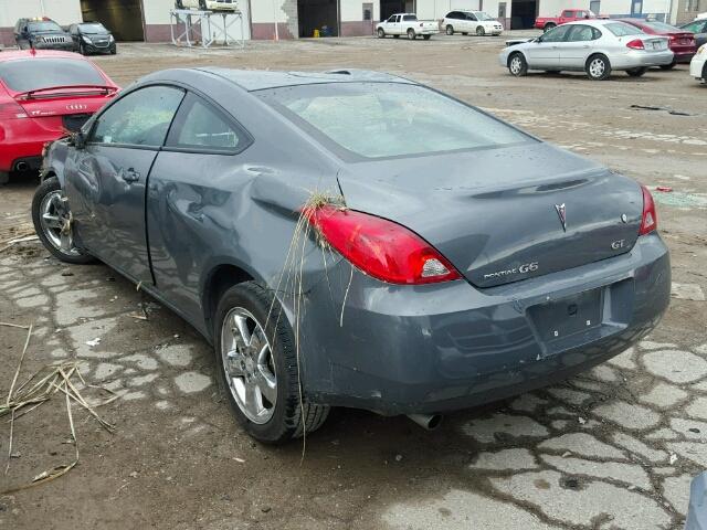 1G2ZH17NX84170639 - 2008 PONTIAC G6 GT GRAY photo 3