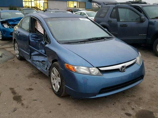 1HGFA16558L062344 - 2008 HONDA CIVIC BLUE photo 1