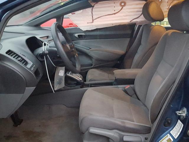 1HGFA16558L062344 - 2008 HONDA CIVIC BLUE photo 5