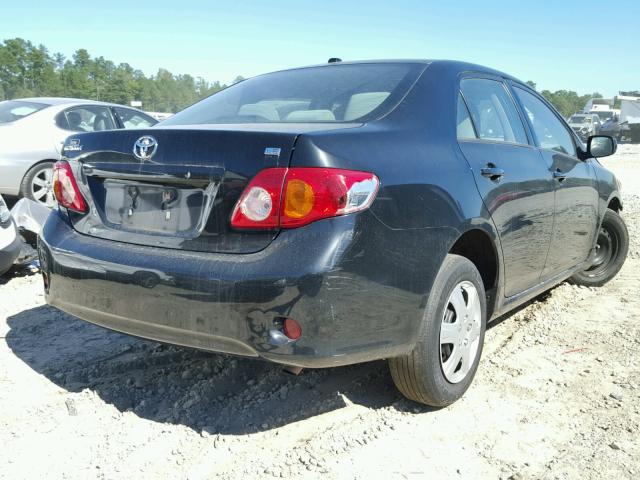 2T1BU4EE5AC484604 - 2010 TOYOTA COROLLA BA BLACK photo 4