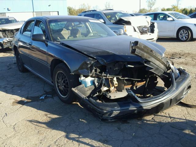 2G1WF55E659373351 - 2005 CHEVROLET IMPALA BLACK photo 1