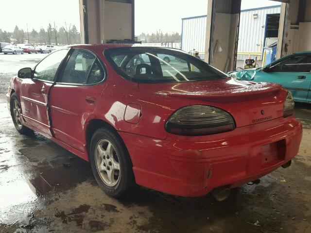 1G2WP5216WF331717 - 1998 PONTIAC GRAND PRIX RED photo 3